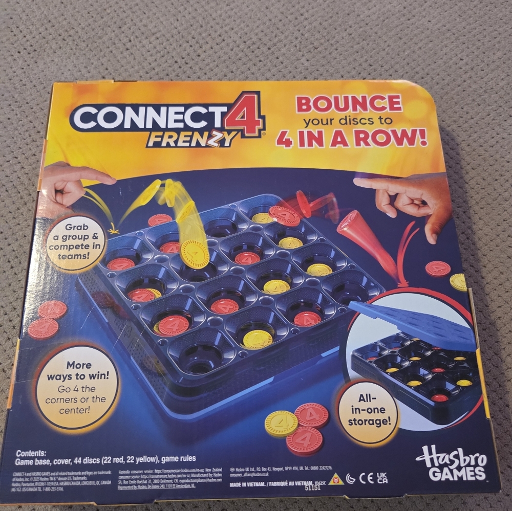 New Connect 4 Frenzy Game | Bounce Discs 4 The Win | Family Party Games - Picture 14 of 16